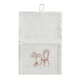 Two-layer kitchen towel Coffee with croissant 22x32 cm TM Yaroslav